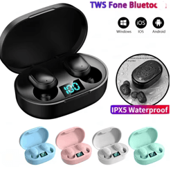 e6s wireless bluetooth earbuds noise cancelling headphones