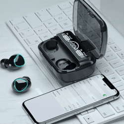 m10 wireless bluetooth earbuds with power bank charging case