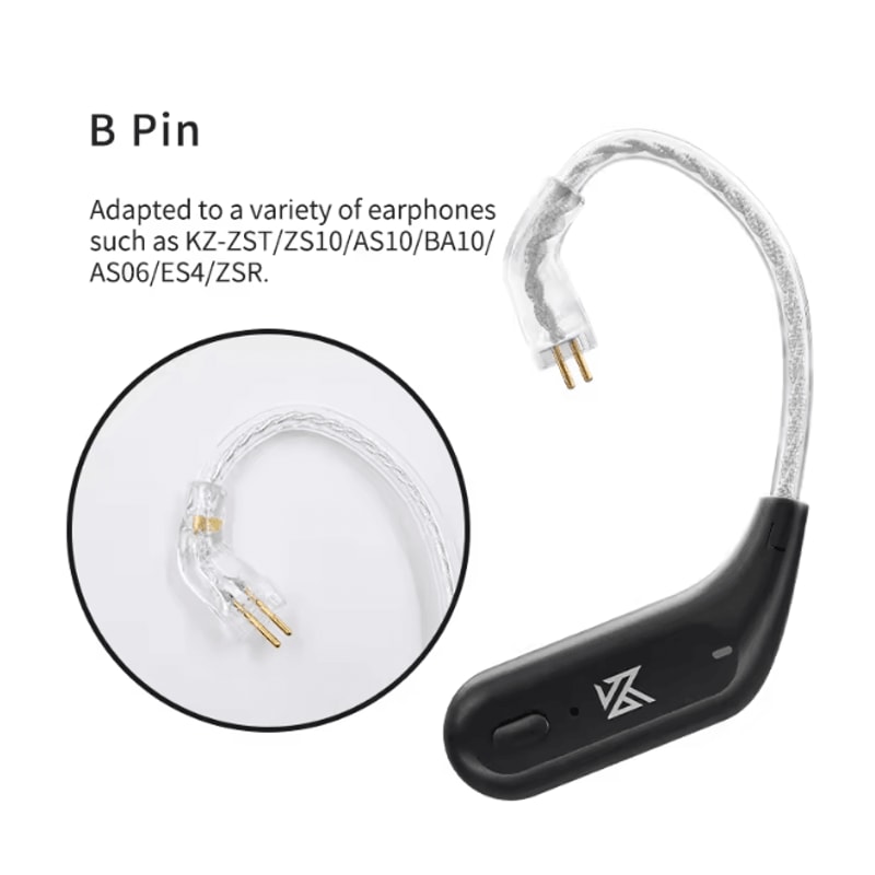 KZ AZ09 Bluetooth Ear Hook Wireless Adapter Module With Charging Case 4