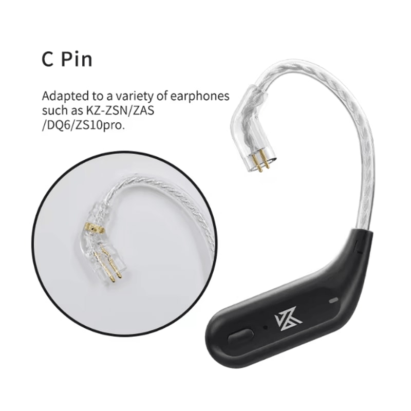 KZ AZ09 Bluetooth Ear Hook Wireless Adapter Module With Charging Case 5