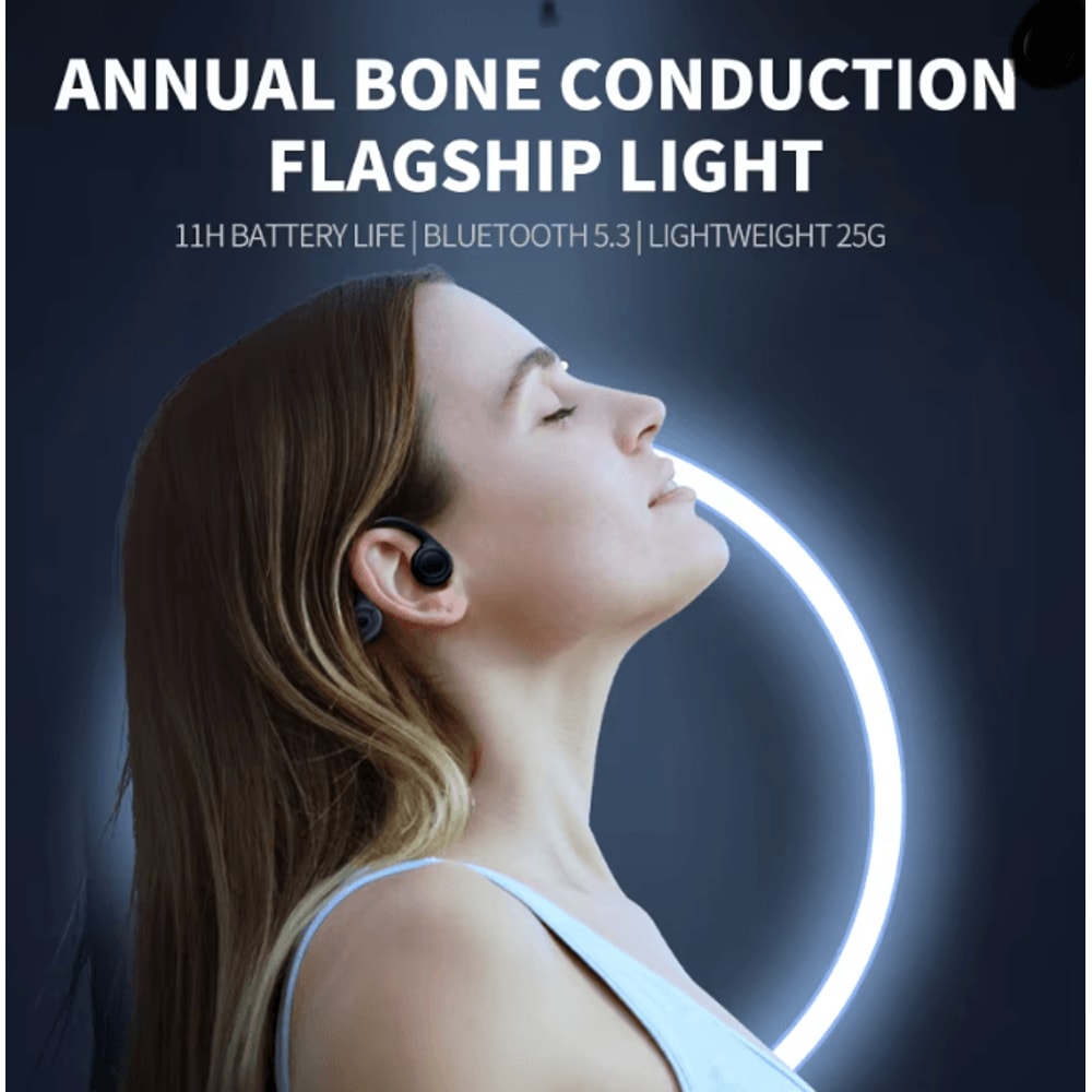 Bluetooth 53 Bone Conduction Sports Headphones With Ear Hook 2