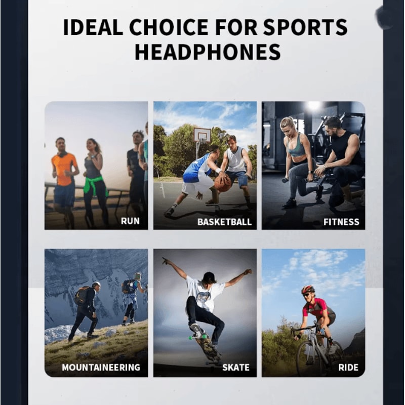 Bluetooth 53 Bone Conduction Sports Headphones With Ear Hook 3