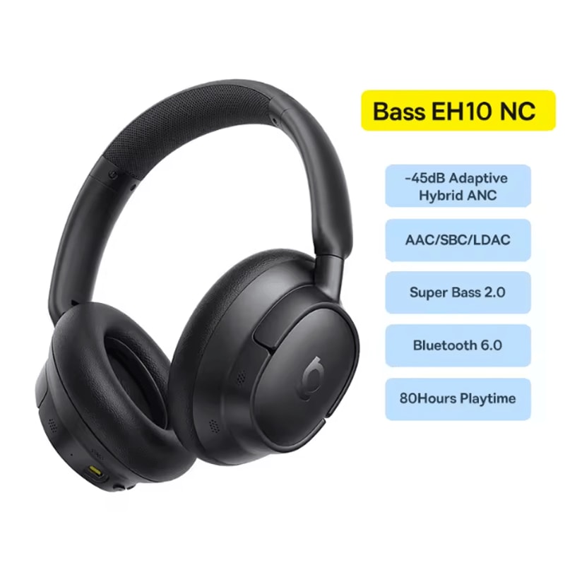 Baseus Bowie H1s Wireless Noise Cancelling Over Ear Headphones 8