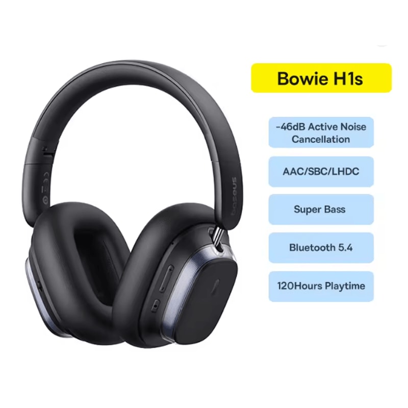 Baseus Bowie H1s Wireless Noise Cancelling Over Ear Headphones 3