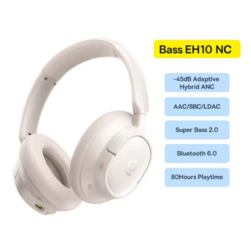 Baseus Bowie H1s Wireless Noise Cancelling Over Ear Headphones 5