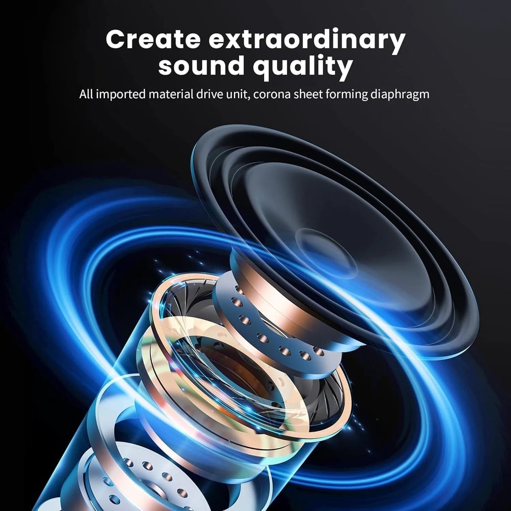 Wireless Bluetooth 53 Over Ear Headphones HiFi Stereo Gaming Headset 1