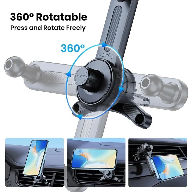 MagSafe Magnetic Car Phone Holder Air Vent Mount For IPhone 2