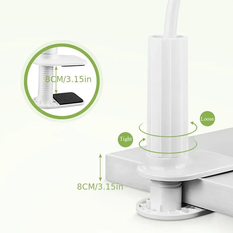 Flexible Gooseneck Phone Holder Clamp Stand With Long Arm Mount 3