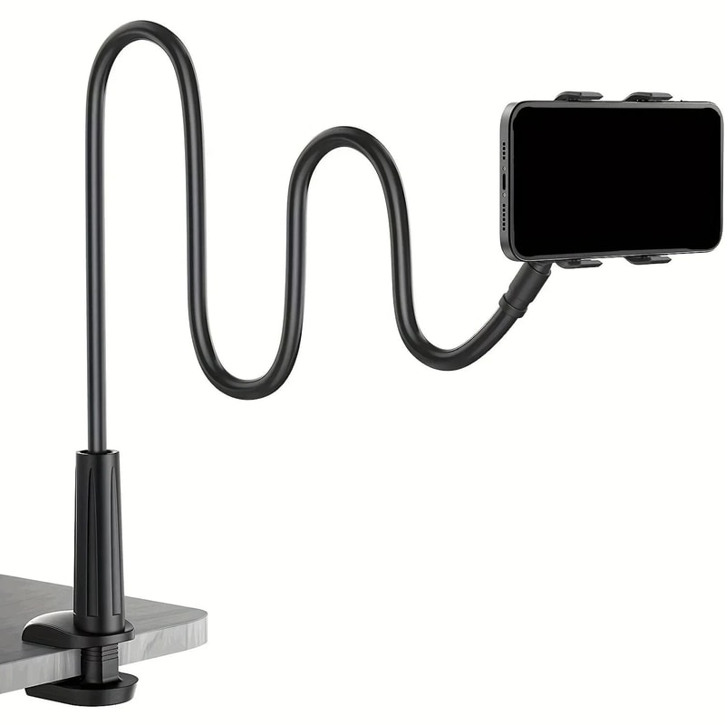 Flexible Gooseneck Phone Holder Clamp Stand With Long Arm Mount 4