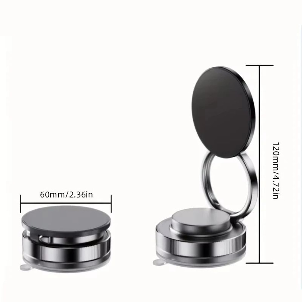 360 Degree Magnetic Car Phone Holder With Vacuum Suction Mount 1
