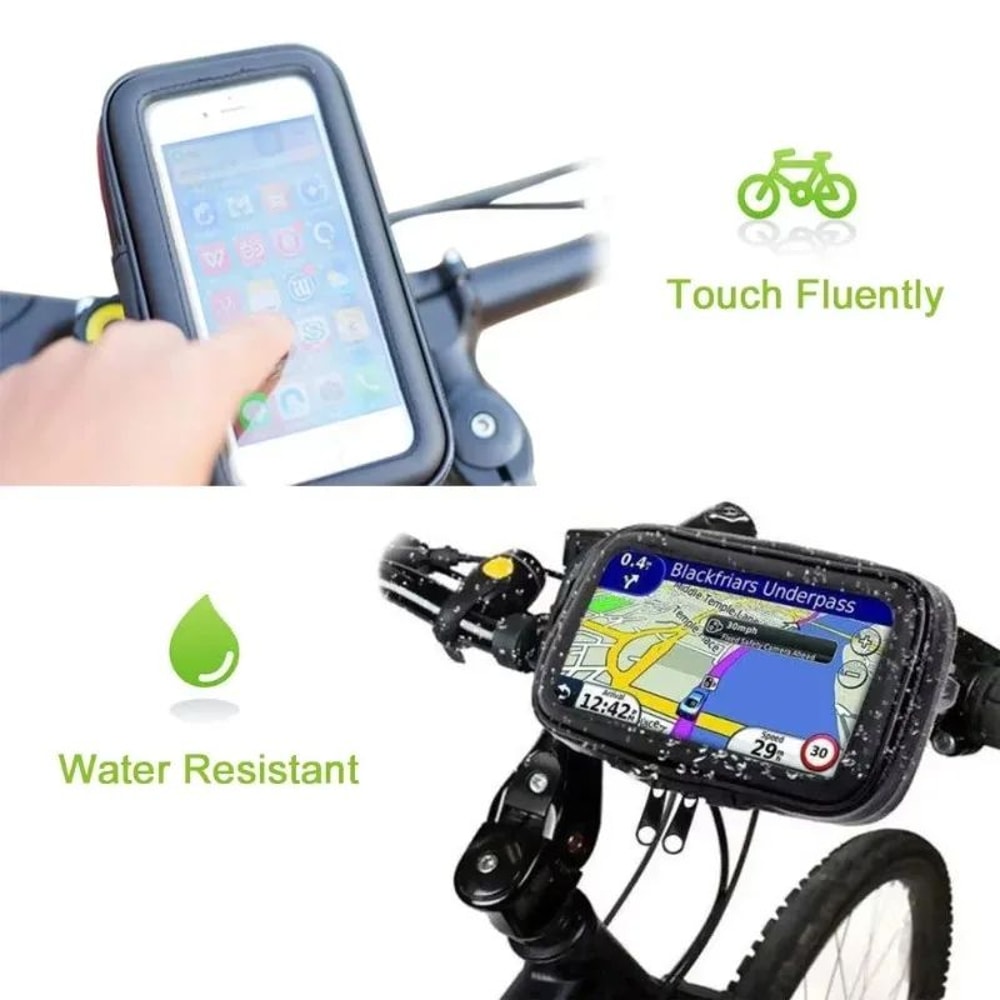 Waterproof Bike Phone Holder Handlebar Mount Case 1