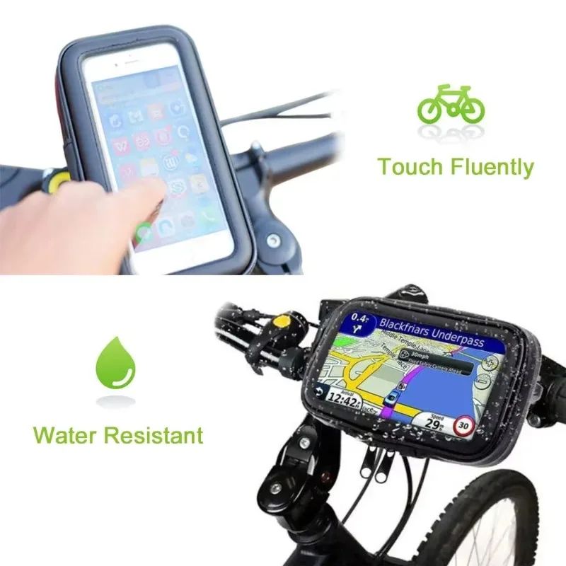Waterproof Bike Phone Holder Handlebar Mount Case 1