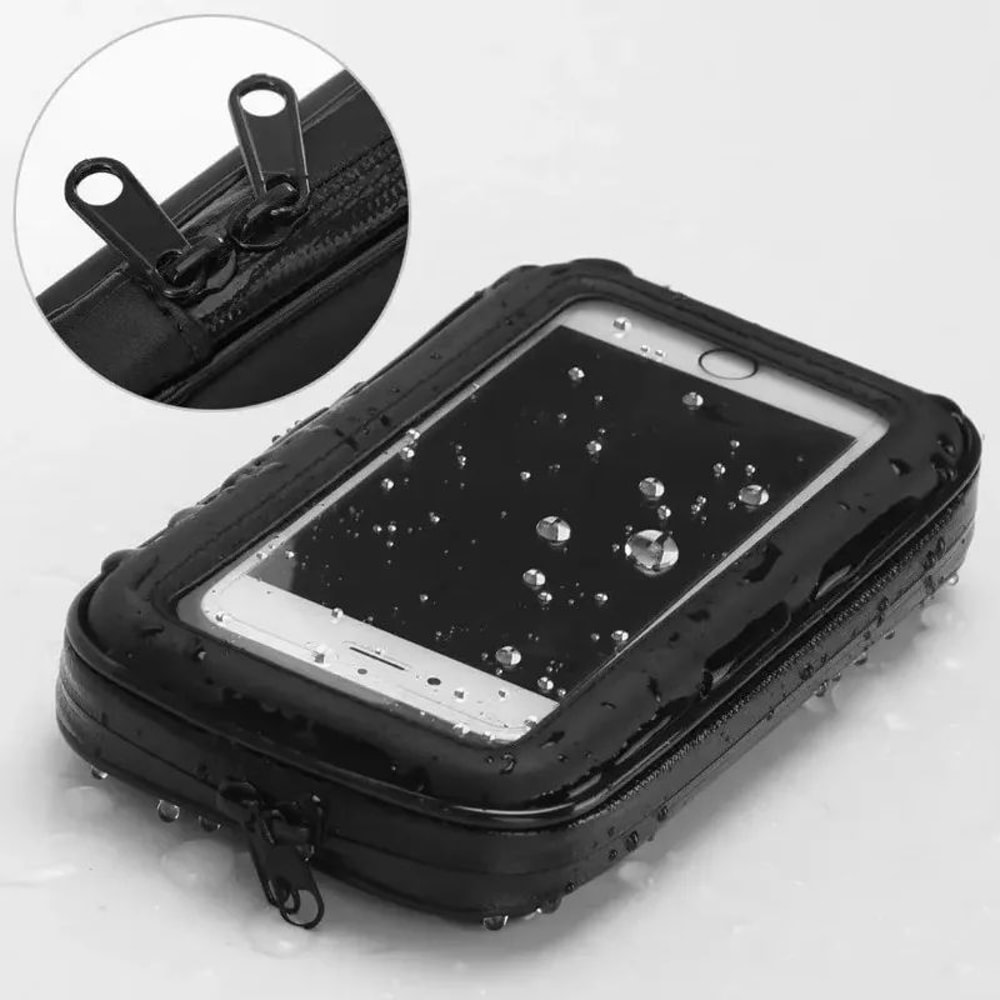 Waterproof Bike Phone Holder Handlebar Mount Case 5