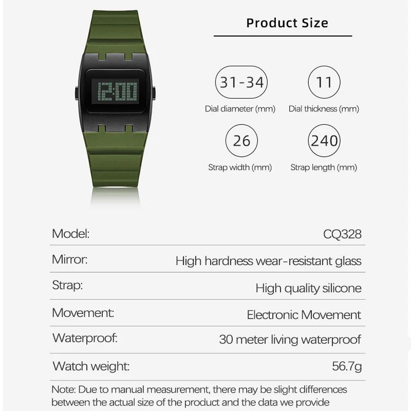 Waterproof Multifunction Digital Sports Watch For Men 2