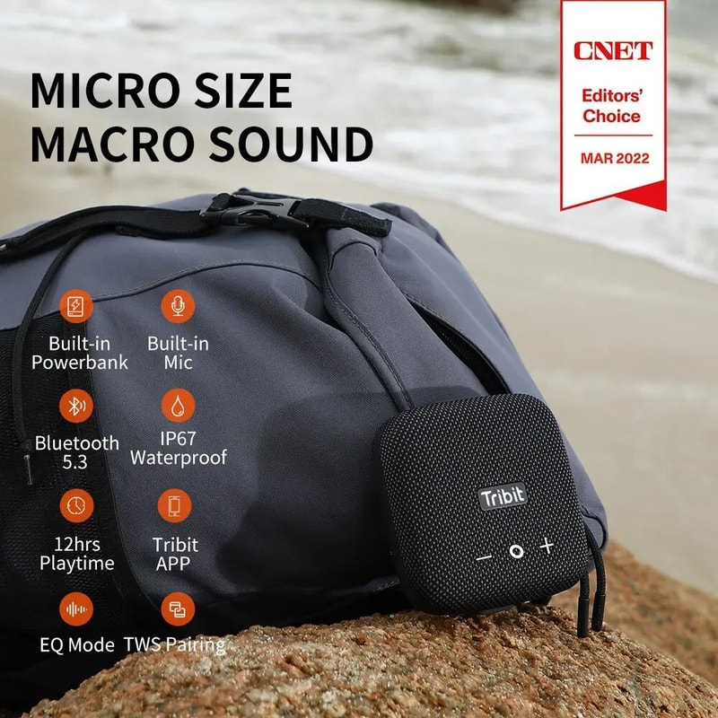 Tribit StormBox Micro 2 Portable Bluetooth Speaker Waterproof Outdoor Speaker 1