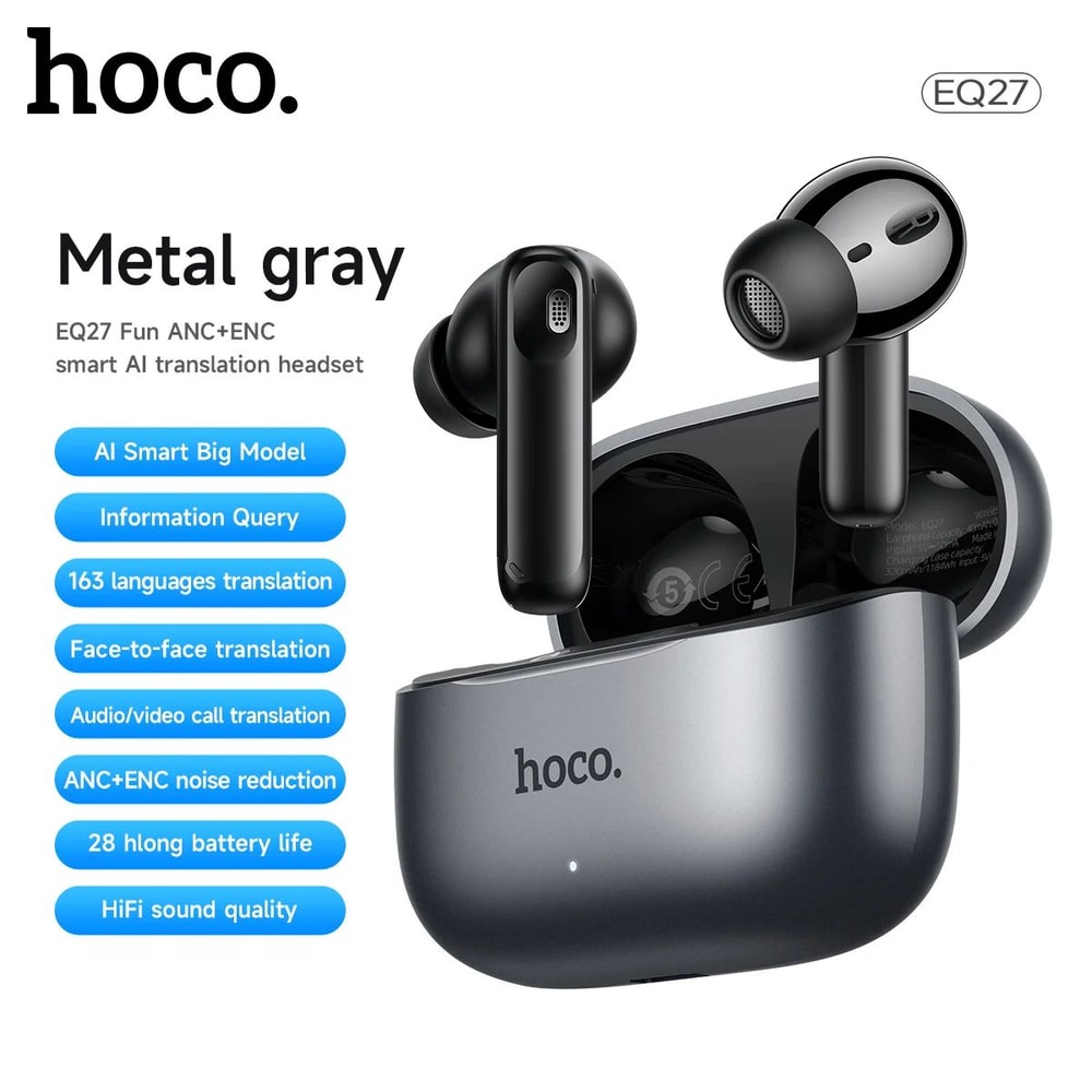 HOCO Smart AI Translation Earbuds Wireless Noise Cancelling Headphones 0