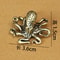Retro Brass Octopus Figurine Vintage Ocean Desk Decoration 5
