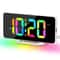 RGB Digital Alarm Clock With Mood Light And USB Charging 7