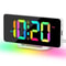 RGB Digital Alarm Clock With Mood Light And USB Charging 7