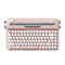 Retro Wireless Typewriter Keyboard With Round Keycaps 0
