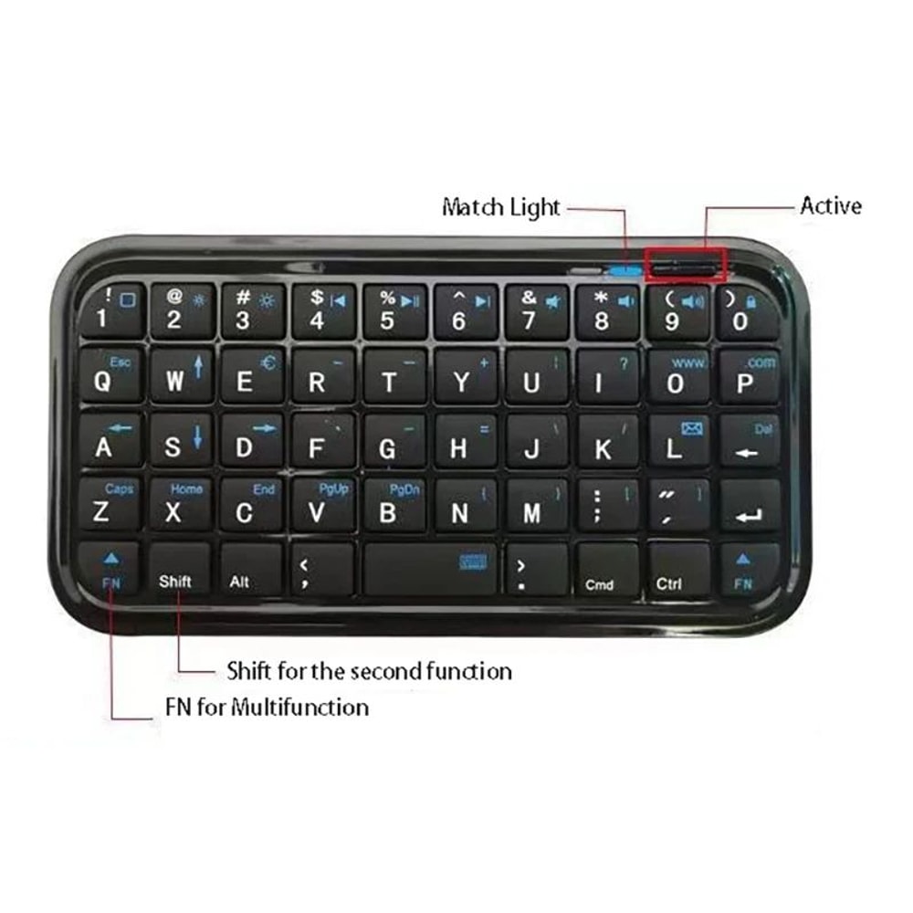 Ultra Portable Bluetooth Keyboard For Phone Tablet And Laptop 1