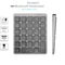 Aluminum Bluetooth Numeric Keypad With USB Hub For Laptop Tablet And Desktop 1