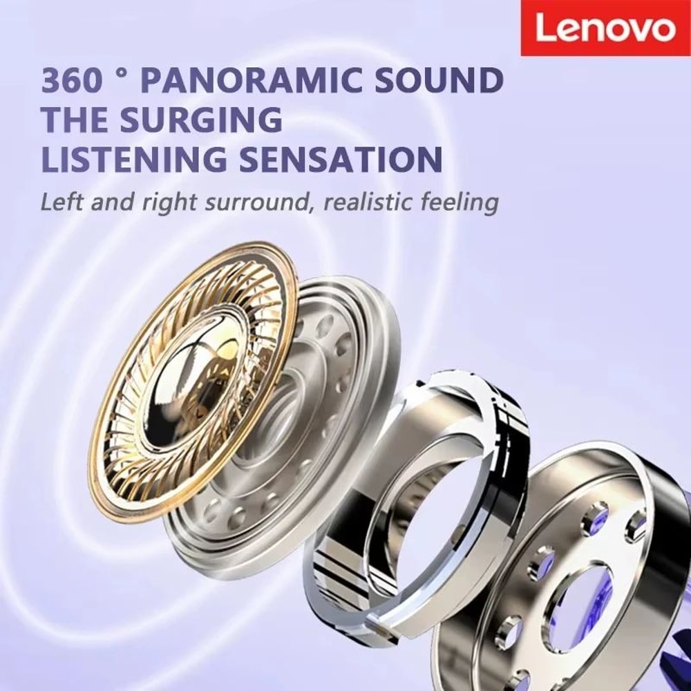 Lenovo TA410 Open Ear Bone Conduction Wireless Earbuds With Bluetooth 5