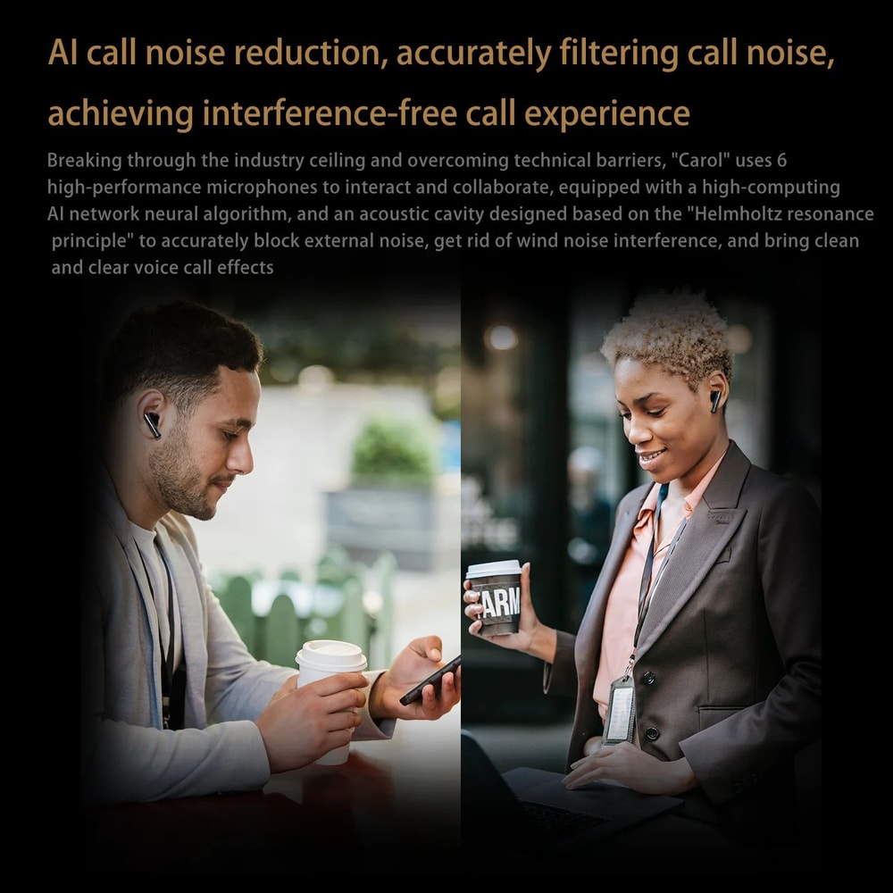 KZ Carol Active Noise Cancelling Wireless Earbuds With Bluetooth 4