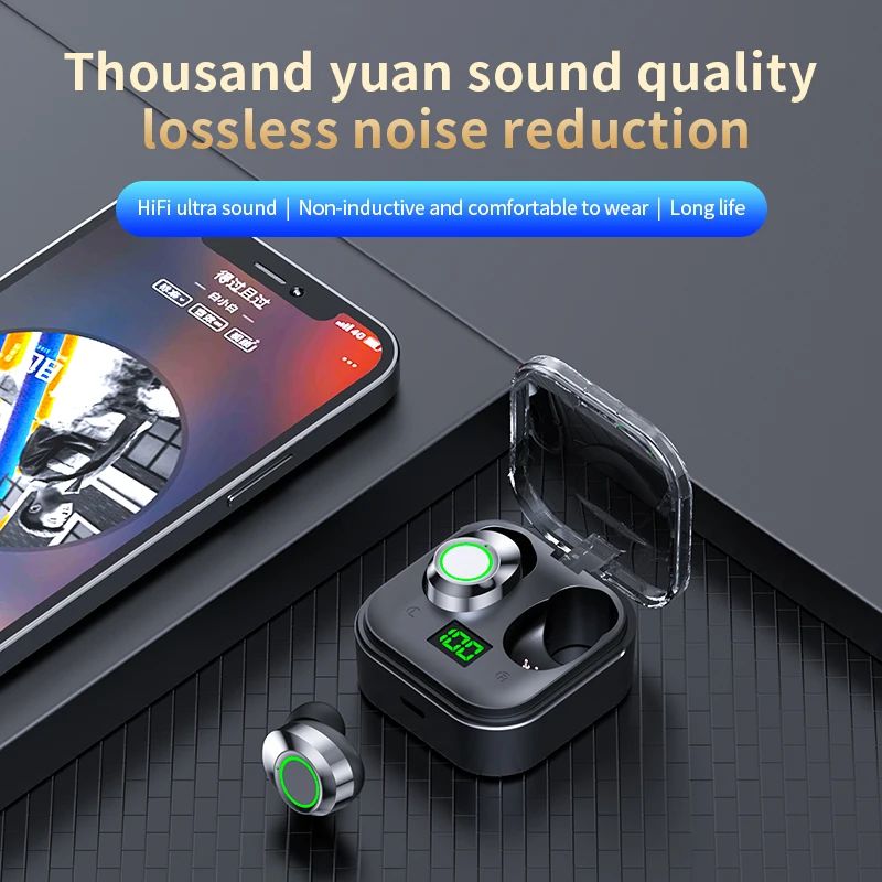 YDmini Bluetooth Wireless Earbuds Sport Gaming Headphones 0