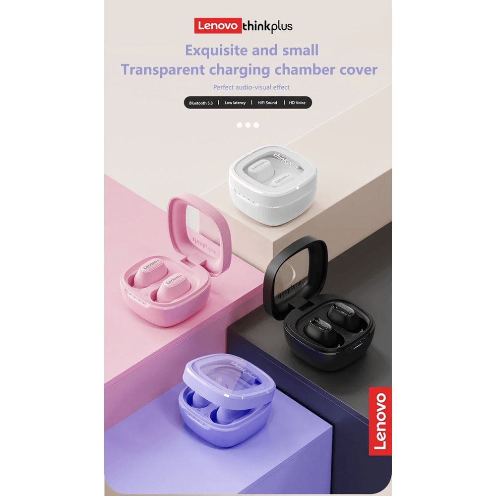Lenovo XT62 Mini Wireless Bluetooth Earbuds With Noise Reduction And Gaming Mode 0
