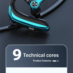 eardeco wireless bluetooth business headset with enc noise cancelling microphone