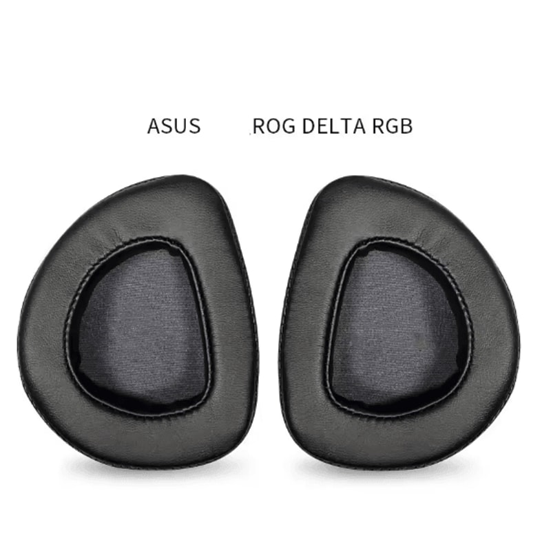 Replacement Ear Pads For ASUS ROG Delta Gaming Headset Soft Memory Foam Cushions 4