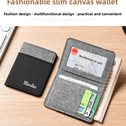 mens ultra thin rfid blocking wallet with card holder and id slot