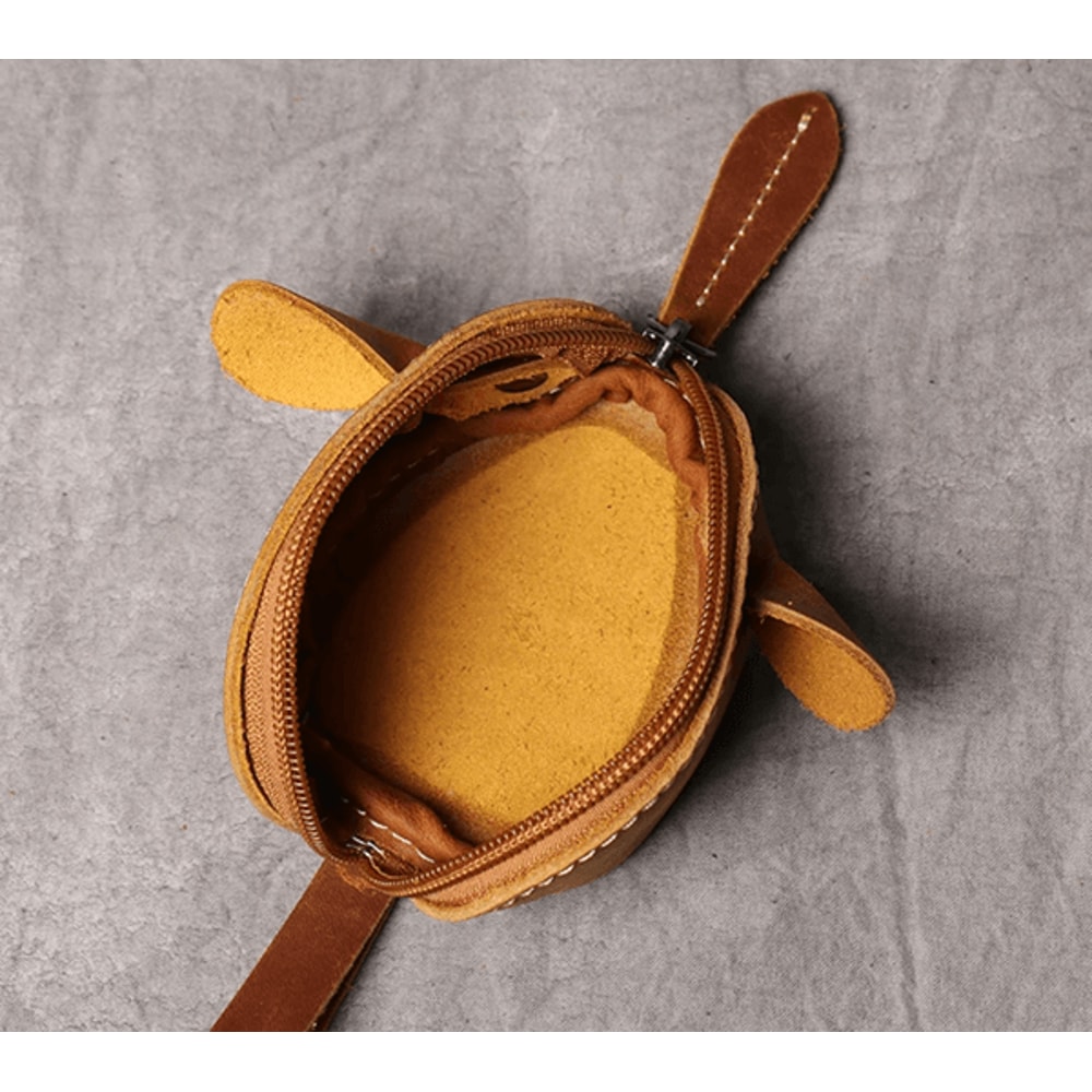 Cute Mouse Leather Coin Purse Mini Zipper Wallet And Key Holder 1