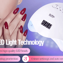 yikoolin sun5 48w led uv nail lamp professional gel nail dryer