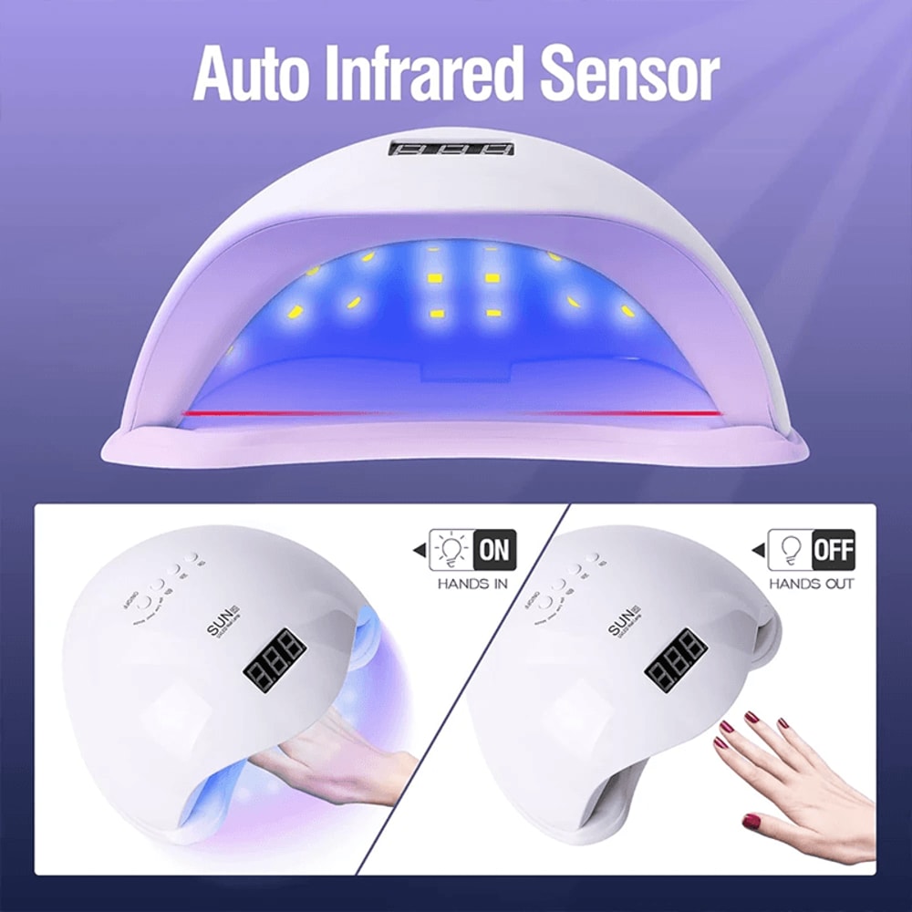 Yikoolin SUN5 48W LED UV Nail Lamp Professional Gel Nail Dryer 1