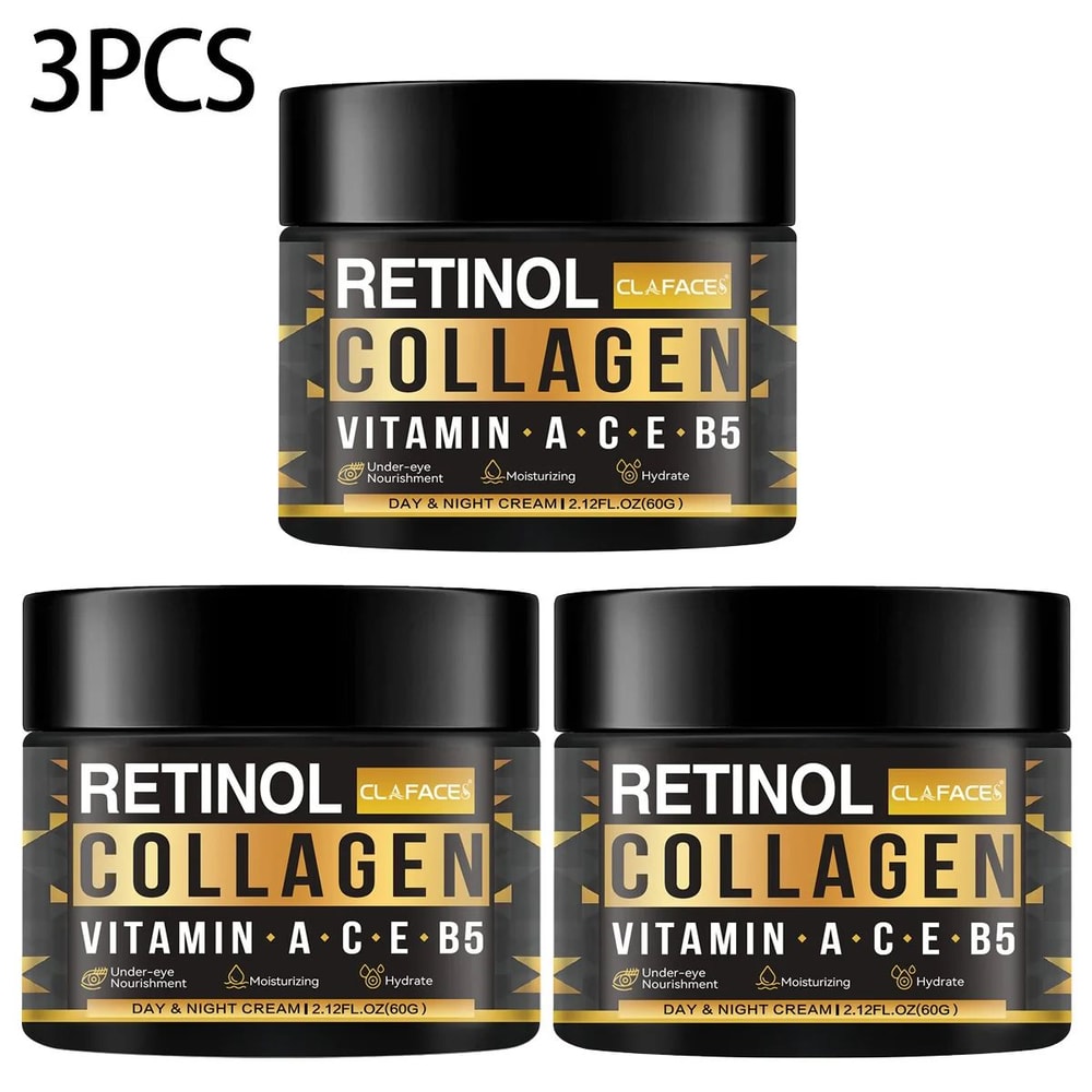Mens Retinol Collagen Face Cream Anti Aging Moisturizing Skin Care 9