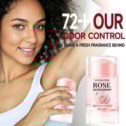 pink rose deodorant stick long lasting rose fragrance underarm deodorant