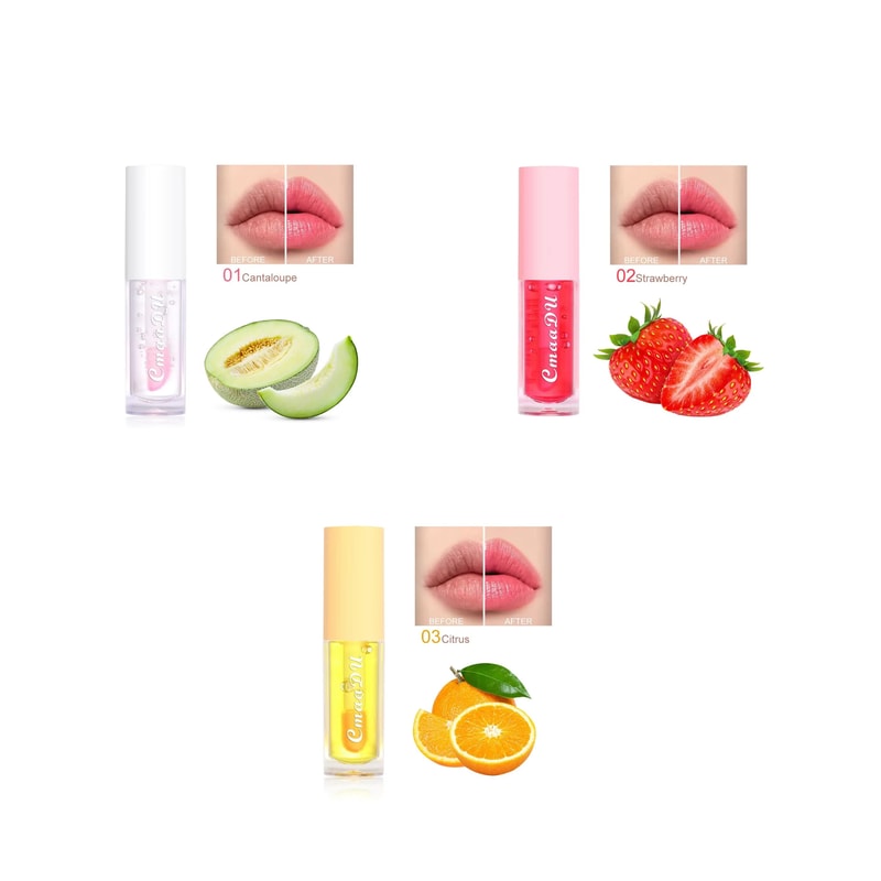 Fruit Flavor Color Changing Lip Oil Hydrating Gloss Lip Tint 7