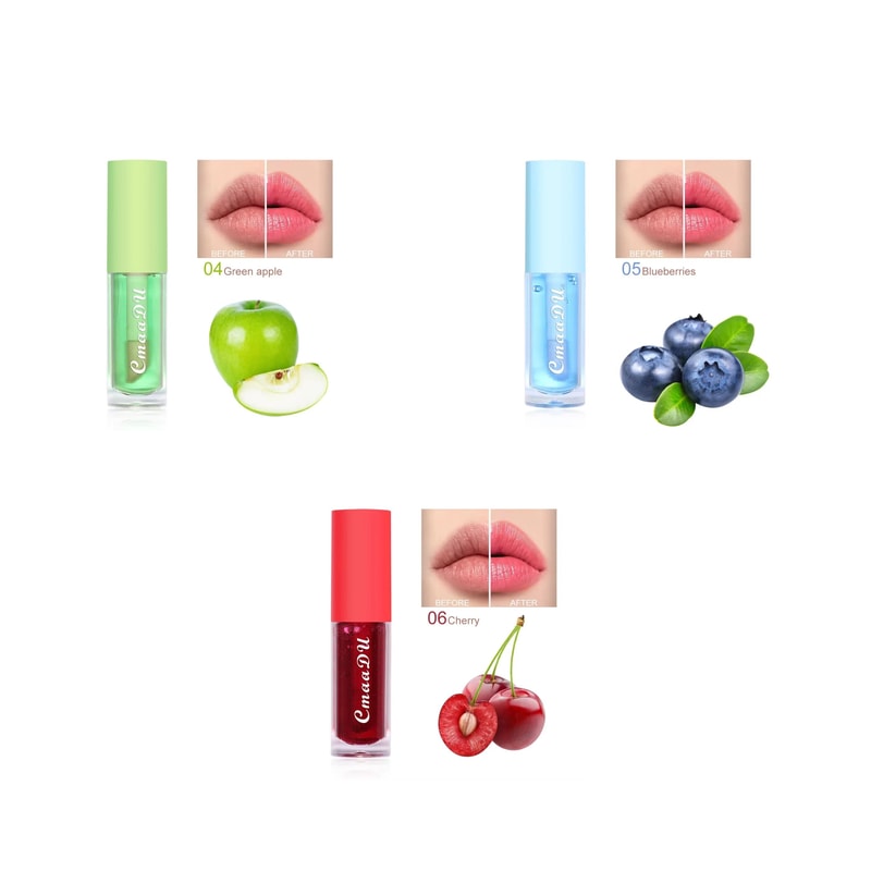 Fruit Flavor Color Changing Lip Oil Hydrating Gloss Lip Tint 16