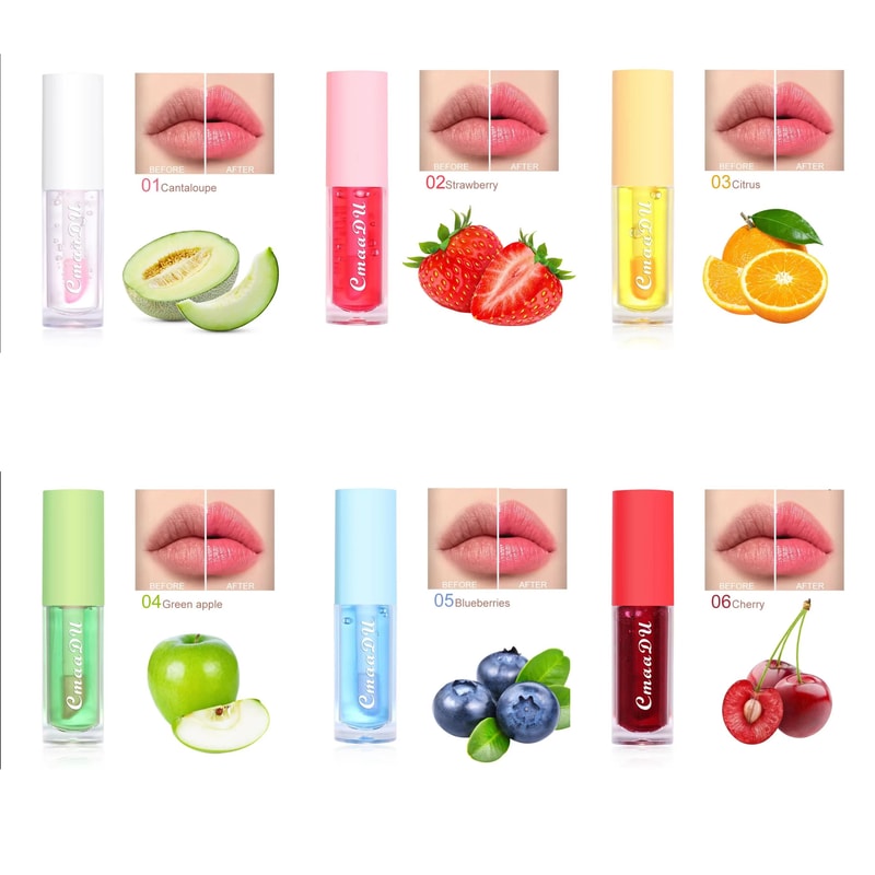 Fruit Flavor Color Changing Lip Oil Hydrating Gloss Lip Tint 22
