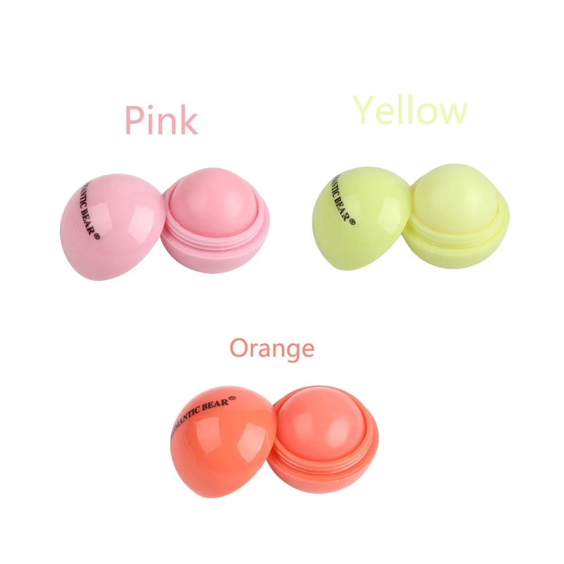 Cute Ball Lip Balm Hydrating Lip Balm Moisturizing Lip Care 12