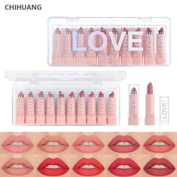 10 piece matte lipstick set long lasting lipstick kit with lip liner