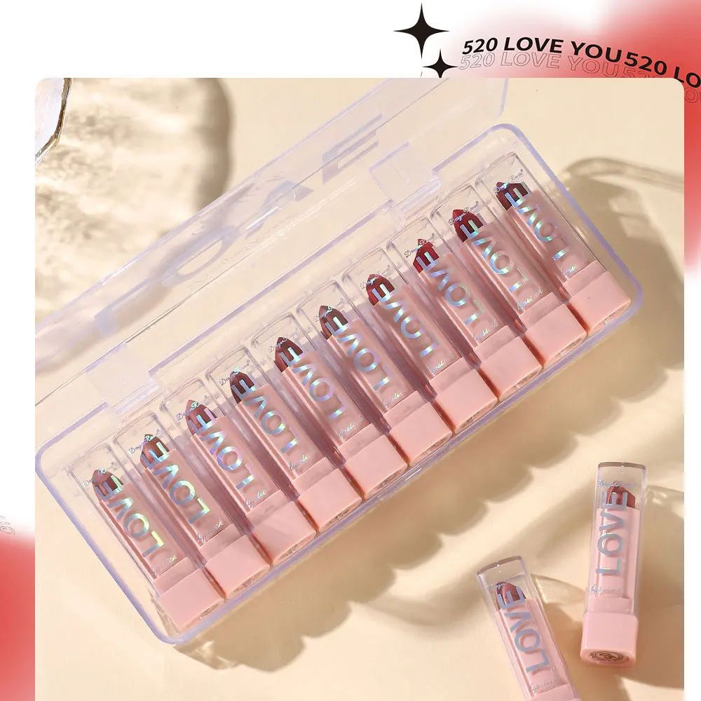 10 Piece Matte Lipstick Set Long Lasting Lipstick Kit With Lip Liner 2
