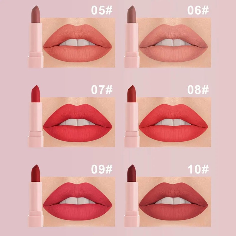 10 Piece Matte Lipstick Set Long Lasting Lipstick Kit With Lip Liner 4