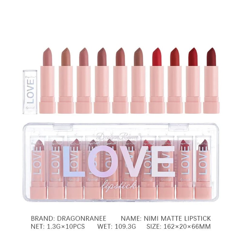 10 Piece Matte Lipstick Set Long Lasting Lipstick Kit With Lip Liner 5