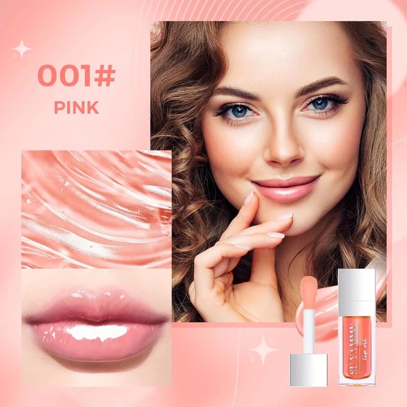 Hydrating Lip Glow Oil Moisturizing Lip Oil Gloss For Soft Shiny Lips 5