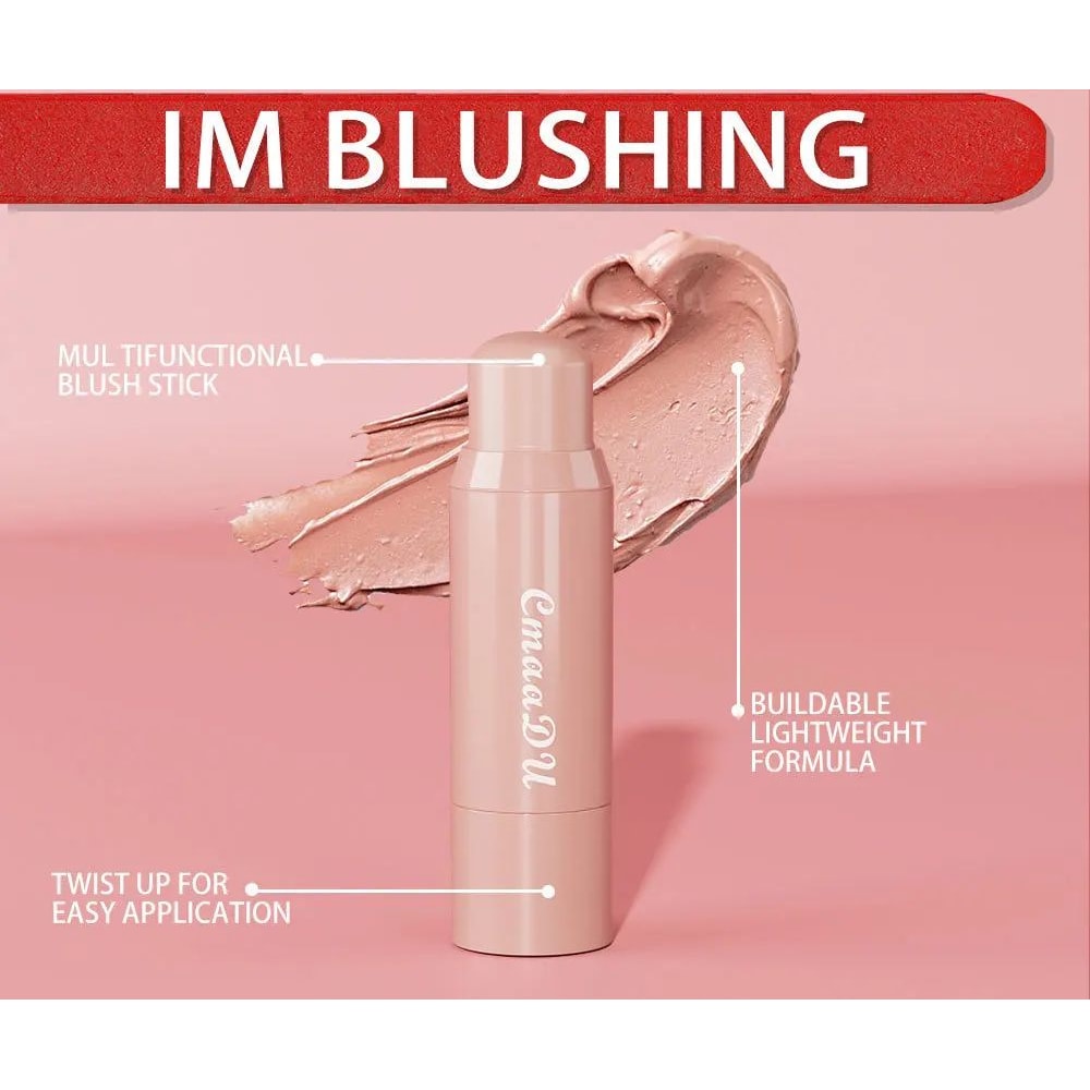 6color Blush Lipstick Combination Matte Silky Multifunctional Makeup Stick Makes It Easy To Remove 3