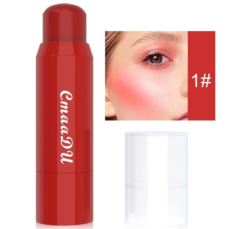 6color Blush Lipstick Combination Matte Silky Multifunctional Makeup Stick Makes It Easy To Remove 10