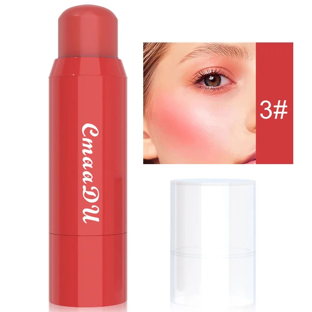 6color Blush Lipstick Combination Matte Silky Multifunctional Makeup Stick Makes It Easy To Remove 11